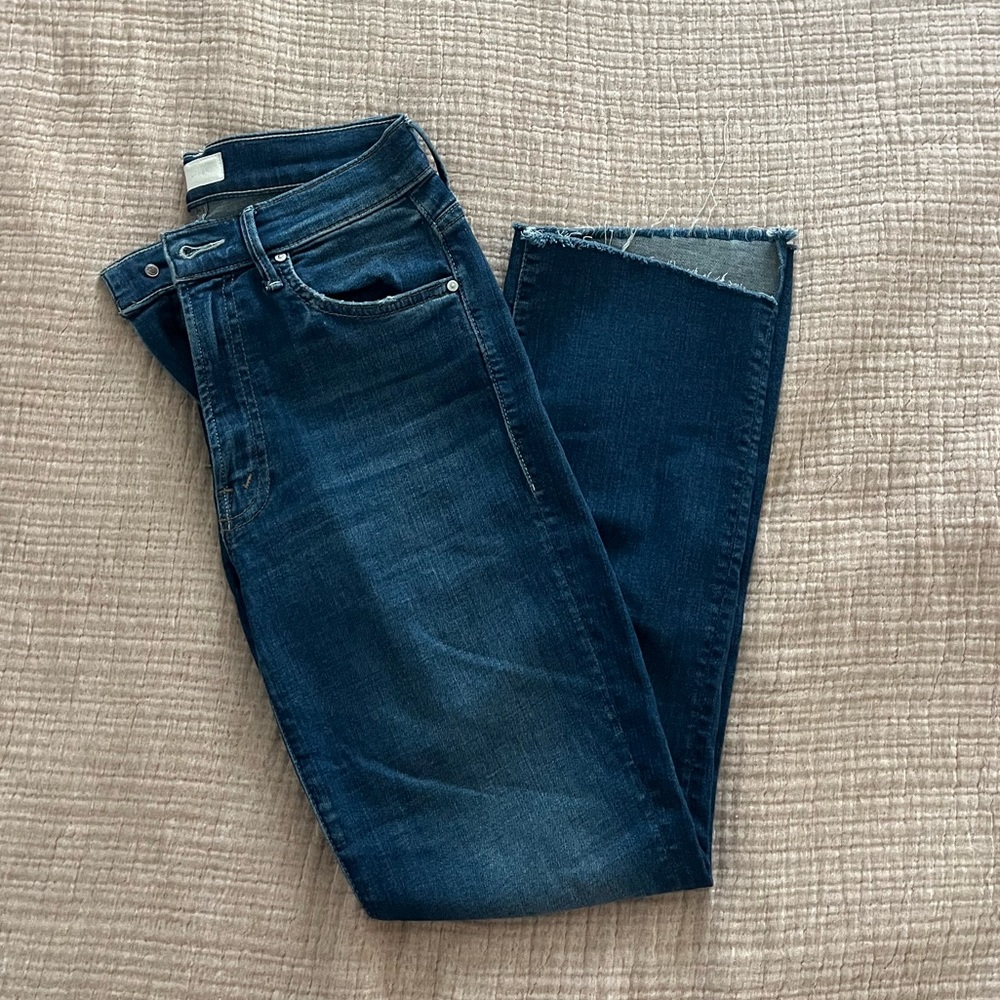 Mother Insider Crop Step Fray Jeans